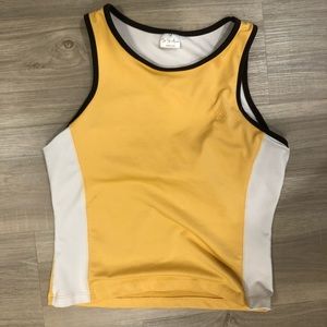 So sporty yellow tank top
